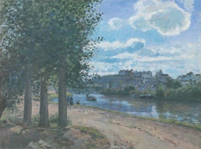 Pontoise, Ufer der Oise von Camille Jacob Pissarro